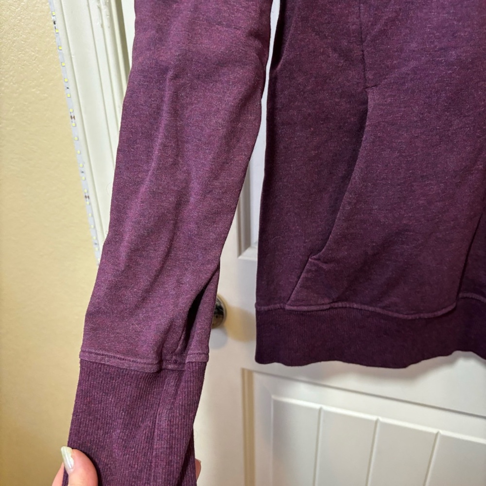 Lululemon Scuba Crew Sweatshirt Purple Size 10 C1 - Picture 8 of 11